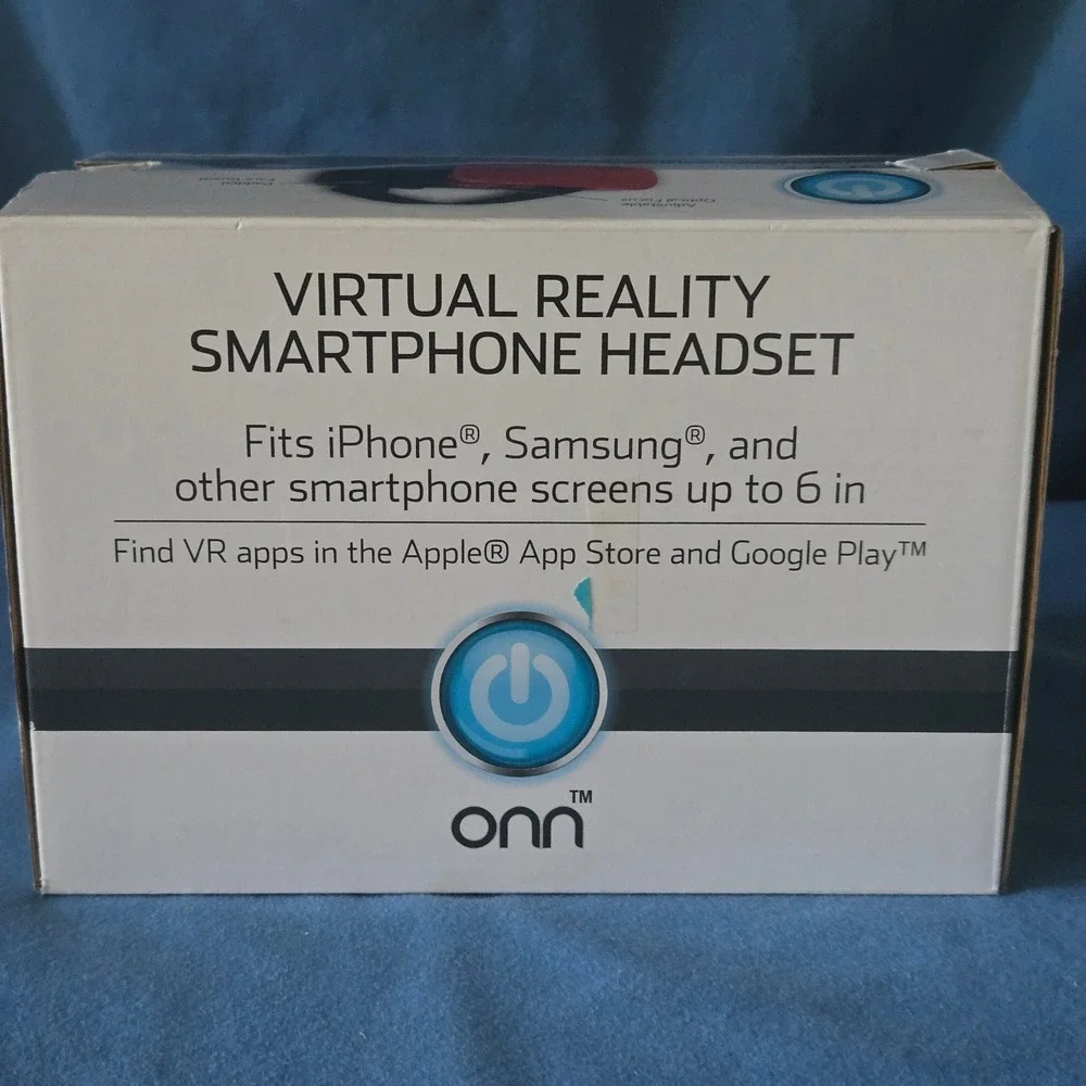 Onn Virtual Reality Smartphone Headset Red Black ONA17VR004 Fit up to 6in screen